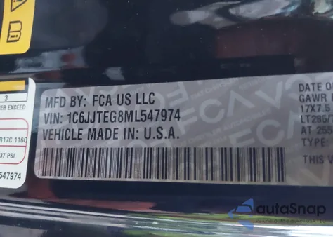 2021 Jeep Gladiator Mojave 4X4 из США, поврежденный, VIN 1C6JJTEG8ML547974